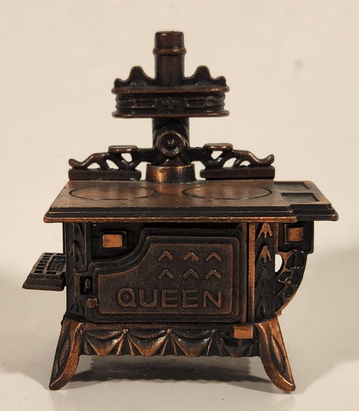 Vintage Queen Cast Iron Wood Stove Miniature Doll House Furniture Size Metal Pencil Sharpener