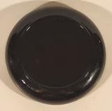 Vintage Mid Century Heavy Dark Amber Brown 7 3/4" Glass Ashtray