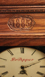 Very Rare Dr. Pepper 100 Original Years 1885-1985 Large 39 1/2" Wooden Wall Clock