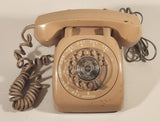 Vintage 1954-1975 GTE Automatic Electric Sand/Beige Model AE-80 Rotary Telephone Working
