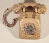 Vintage 1954-1975 GTE Automatic Electric Sand/Beige Model AE-80 Rotary Telephone