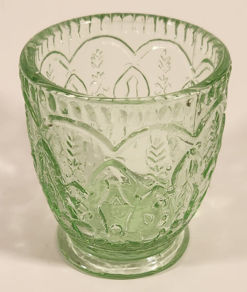 Antique 1930s Federal Glass 3" Green Depression Glass Cup