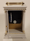 WR White Carriage Style Mantle Desk Clock Made in West Germany