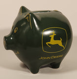 John Deere Green Pig Shaped Ceramic Piggy Bank