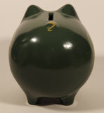 John Deere Green Pig Shaped Ceramic Piggy Bank