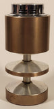 Vintage 1970 Sarome Japan Space Age Design Gold Finish 5 3/8" Table Top Lighter