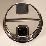 Vintage 1970 Sarome Japan Space Age Design Gold Finish 5 3/8" Table Top Lighter