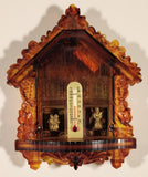 Vintage Mystic Weather Forecaster Hansel and Gretel with Witch Amber Plastic Thermometer Made in U.S.A.