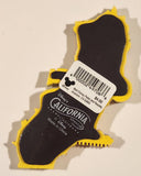 Walt Disney Parks and Resorts Disney's California Adventure Hollywood Exclusive 3D State Shaped 3" x 4" Rubber Fridge Magnet