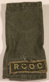 Royal Canadian Army RCOC Ordnance Corps 2 1/2" x 4 1/4" Shoulder Title Epaulet Fabric Patch Badge