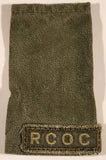 Royal Canadian Army RCOC Ordnance Corps 2 1/2" x 4 1/4" Shoulder Title Epaulet Fabric Patch Badge