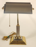 Vintage Brass 14 1/4" Piano Bankers Desk Lamp with Square Base