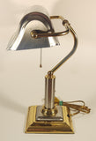 Vintage Brass 14 1/4" Piano Bankers Desk Lamp with Square Base