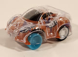 GO! Sports Car Speed Clear and Orange Pull Back Plastic Toy Car Vehicle