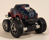 Fleer Collectible NHL Vancouver Canucks Ice Hockey Team Lifted 1997 Ford Truck Dark Blue and Red Pull Back Die Cast Toy Car Vehicle