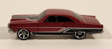 2010 Hot Wheels Muscle Mania '66 Ford Fairlane GT Metalflake Dark Red Die Cast Toy Car Vehicle