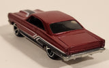 2010 Hot Wheels Muscle Mania '66 Ford Fairlane GT Metalflake Dark Red Die Cast Toy Car Vehicle