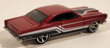 2010 Hot Wheels Muscle Mania '66 Ford Fairlane GT Metalflake Dark Red Die Cast Toy Car Vehicle