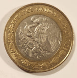 2001 Mexico 10 Pesos Bimetallic Metal Coin