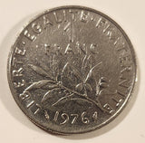1976 France 1 Franc Nickel Metal Coin