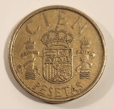 1986 Spain 100 Cien Pesetas Aluminum Bronze Alloy Metal Coin