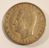1986 Spain 100 Cien Pesetas Aluminum Bronze Alloy Metal Coin