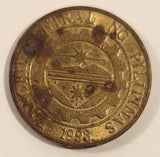 1993 Philippines 25 Sentimos Brass Metal Coin