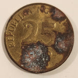 1993 Philippines 25 Sentimos Brass Metal Coin