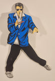 Elvis Presley Blue Jacket Version Pendulum Clock with Swinging Legs