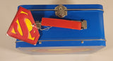 DC Comics Blue Superman Tin Metal Lunch Box With Original Tag