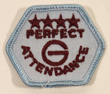 G Perfect Attendance Embroidered Fabric Patch Badge