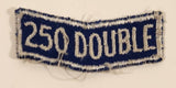 250 Double Bowling Award Embroidered Fabric Patch