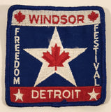 Windsor Detroit Freedom Festival Embroidered Fabric Patch Badge