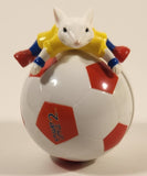 2002 Wendy's CPII Stuart Little 2 Movie Film Stuart on Soccer Football 3 1/4" Plastic Toy Figure