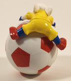 2002 Wendy's CPII Stuart Little 2 Movie Film Stuart on Soccer Football 3 1/4" Plastic Toy Figure