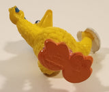 Vintage Applause Sesame Street Big Bird as Painter Artist 3 3/4" Tall PVC Toy Figure Broken Paint Brush