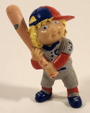 Vintage 1984 OAA Cabbage Patch Kids Baseball Player #3 Grey Team 2 1/2" PVC Toy Figure