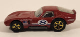 2012 Hot Wheels Shelby Cobra Daytona Coupe Maroon Dark Red Die Cast Toy Car Vehicle