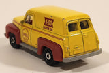 2022 Matchbox 1955 Ford F-100 Panel Delivery Truck Shell X-100 Motor Oil Yellow Die Cast Toy Car Vehicle