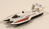 1998 Hot Wheels Police Squad Hydroplane Harbor Patrol White Die Cast Toy Speed Boat Vehicle