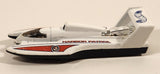 1998 Hot Wheels Police Squad Hydroplane Harbor Patrol White Die Cast Toy Speed Boat Vehicle