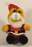 1990 McDonald's Garfield Santa Claus 8" Stuffed Plush Toy