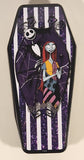 2024 Tim Burton's Nightmare Before Christmas Jack Skellington and Sally Coffin Shaped Embossed Tin Metal Container
