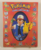 Scorpio Posters Nintendo Pokemon Gotta catch 'em all! Pikachu Ash and Mixed Characters 7 3/4" x 9 3/4" Hardboard Wood Wall Plaque Poster