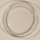 Vintage 75 qt .75L Pie Plate 9" Clear Glass Dish 14 Made in USA