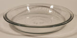 Vintage 75 qt .75L Pie Plate 9" Clear Glass Dish 14 Made in USA