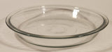 Vintage 75 qt .75L Pie Plate 9" Clear Glass Dish 14 Made in USA