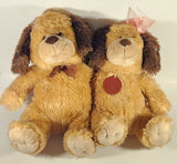 Dan Dee Collector's Choice Brown Puppy Dog Couple Embracing 12" Stuffed Plush Toy
