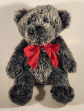 Dan Dee Collector's Choice Grey Teddy Bear with Red Bow 12" Stuffed Plush Toy