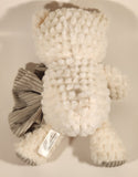 Walmart Spark Create Imagine White Teddy Bear Rattle Holding Blanket 11" Stuffed Plush Toy